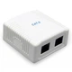 Компьютерная розетка Cablexpert RJ45x2 FTP, cat.6 (NCAC-2F6-01) - изображение 1