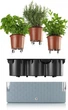 Кашпо с системой автополива Plastkon Cobble Trio 40x14x14 см светло-голубой (ПФ-37165) - изображение 2