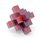 Деревянная 3D головоломка BurrPuzzle Красный крестик - изображение 2