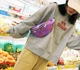 Сумка бананка (СТР-3058-3) Малиновый с сердечками - изображение 7