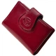 Визитница Tony Perotti Accademia 1440 rosso кожаная красная с тиснением - изображение 4