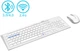 Комплект Rapoo 8200M White, Optical, Bluetooth+Wireless, клавиатура+мышь - изображение 2