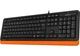 Комплект A4Tech Fstyler Sleek Multimedia Comfort F1010, Black/Orange, клавиатура+мышь, USB - изображение 2