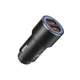 Автомобільний зарядний пристрій SkyDolphin SZ15 Aluminium QC3.0 (2USB, 2.4A) Black (AZP-000087) - зображення 1