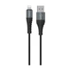 USB кабель для iPhone с разъемом Lightning HOCO X38 Cool (2,4 А, 1m) Black - изображение 2