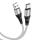 USB кабель із роз'ємом Type-C HOCO X50 Excellent charging data cable (3 А, 1m). Silver - зображення 4
