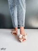 Женские шлёпки Sweet Shoes Эко кожа (9837) 41 26 см Бежевые - изображение 10