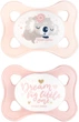 Пустышка силиконовая Canpol babies Sleepy koala Mini симметричная 0-2 месяцев 2 шт Розовая (23/910_pin) - изображение 1