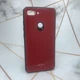 Силиконовый чехол Glass case со стеклянной задней панелью для Xiaomi Мі 8 lite Красный - изображение 1