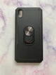 Силиконовый чехол Hard Defence Series с кольцом-подставкой для Xiaomi Redmi 7A Черный - изображение 1