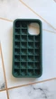 Силиконовый чехол Поп ит Антистресс Поп-Ит Pop It на iPhone 12 mini Попит Зелёный - изображение 2
