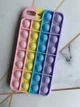 Силиконовый чехол Поп ит Антистресс Поп-Ит Pop It на iPhone 7 Plus/8 Plus Попит Розово-фиолетовый - изображение 3