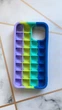Силиконовый чехол Поп ит Антистресс Поп-Ит Pop It на iPhone 12 mini Попит Сине-Фиолетовый - изображение 2
