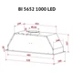 Вытяжка кухонная Perfelli BI 5652 WH 1000 LED - изображение 5