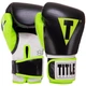Перчатки для бокса и единоборств на липучке Title Boxing 3780 Black-Neon Green 8 унций - изображение 1