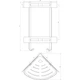 Полочка угловая двойная Globus Lux SQ9422 - изображение 3