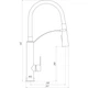 Смеситель для кухни TOPAZ BARTS TB 8817-H18 - изображение 4