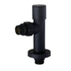 Набор Кран вентильный угловой с американкой Solomon Lux 1/2″ 7777 (2шт.) Black 000020284 - изображение 2