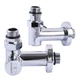 Кран вентильный угловой с американкой SOLOMON LUX 1/2″ CHROM 7777 TEN (2шт.) - изображение 2