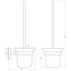 Ерш настенный без крышки Globus Lux SS8429A SUS304 - изображение 2