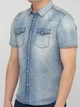 Джинсовая рубашка Jack & Jones 216204514 S (80182S) Синий - изображение 3