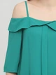 Демісезонна блуза BEBE PLUS 21179 S (36173S) Бірюзовий - зображення 4
