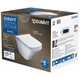 Унитаз подвесной безободковый белый DURAVIT DuraStyle с сиденьем с микролифтом 45510900A1 - изображение 4