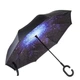 Зонт Lesko Up-Brella Звёздное небо складывающийся зонтик в обратном направлении длинная ручка антизонт хит (SK-2907-7807) - изображение 3
