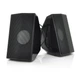 Колонки 2.0 Kisonli S-333 для ПК та ноутбука, USB + 3.5mm, 2x3W, 20Hz-20KHz, Black - зображення 1