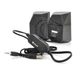 Колонки 2.0 Kisonli S-333 для ПК та ноутбука, USB + 3.5mm, 2x3W, 20Hz-20KHz, Black - зображення 2