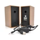 Колонки 2.0 Kisonli T-002A для ПК та ноутбука, USB + 3.5mm, 2x3W, 20Hz-20KHz, Brown, BOX, Q30 - зображення 2