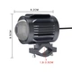Светодиодная трёхцветная фара Moto LED Mini линза для мотоцикла, мопеда, скутера. Белый.Жёлтый. Бело-Жёлтый Autoexpect (05259) - изображение 2