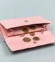 Женский кожаный кошелек Badura с RFID 9,5 х 17,5 х 3,3 (PO_D116SA_CE) - розовый - изображение 5