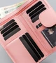 Женский кожаный кошелек Badura с RFID 9,5 х 17,5 х 3,3 (PO_D116SA_CE) - розовый - изображение 7