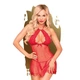 Комплект сорочка в стиле 60-х и трусики с доступом Penthouse - Libido Boost M/L Красный ( SO4315 ) - изображение 1
