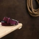 Женский тонкий замшевый ремень Vintage 20774 Фиолетовый - изображение 8