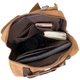 Рюкзак текстильный дорожный унисекс Vintage 20619 Коричневый - изображение 6