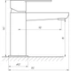 Змішувач для умивальника TOPAZ BARTS TB 07202-H36, Шланги TAQ-M1055 - изображение 6