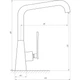 Змішувач для кухні TOPAZ TEEL TT 24401-H59-BB - зображення 4