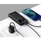 УМБ Портативна Батаеря Baseus Bipow Digital Display 20000mAh 15W 2USB + Type-C Портативний зарядний пристрій / Акумулятор / Павербенк / Повербанк / Power Bank - Чорний - изображение 6