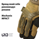 Перчатки военные тактические полнопалые M-PACT сенсорные Mechanix Койот L - зображення 2