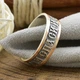 Серебряное кольцо женское с золотом Спаси и сохрани - изображение 5