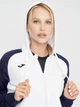 Толстовка на молнии утепленная с капюшоном женская Joma Academy Iv 901336.203 L Белая с темно-синим (8424309457259) - изображение 4