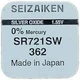 Батарейка SEIZAIKEN Silver Oxide V362/(AG11)/SR721SW - изображение 2