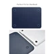 Чохол папка WIWU Skin Pro II PU Leather Sleeve захисний чохол з еко-шкіри для MacBook Pro та Air 13.3" синій - зображення 3