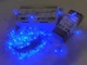 Новорічна гірлянда сніжинки 10 метрів синій 100 Leds IP44 - зображення 1