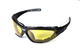 Окуляри захисні фотохромні Global Vision Shorty Photochromic (yellow) Anti-Fog, жовті фотохромні - зображення 4