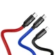 USB кабель 3в1 Micro USB/Lightning/Type-C Baseus Three Primary Colors (1.2m, 3.5A). Black - зображення 8