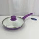 Сковорода універсальна Barton Steel BS-7522-Violet 22 см фіолетова - зображення 1