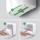 Тримач для туалетного паперу із пластику, що клеиться МВМ сірий - зображення 8